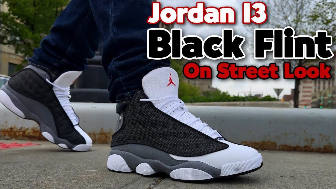 Jordan 13 Black Flint / Street On Feet