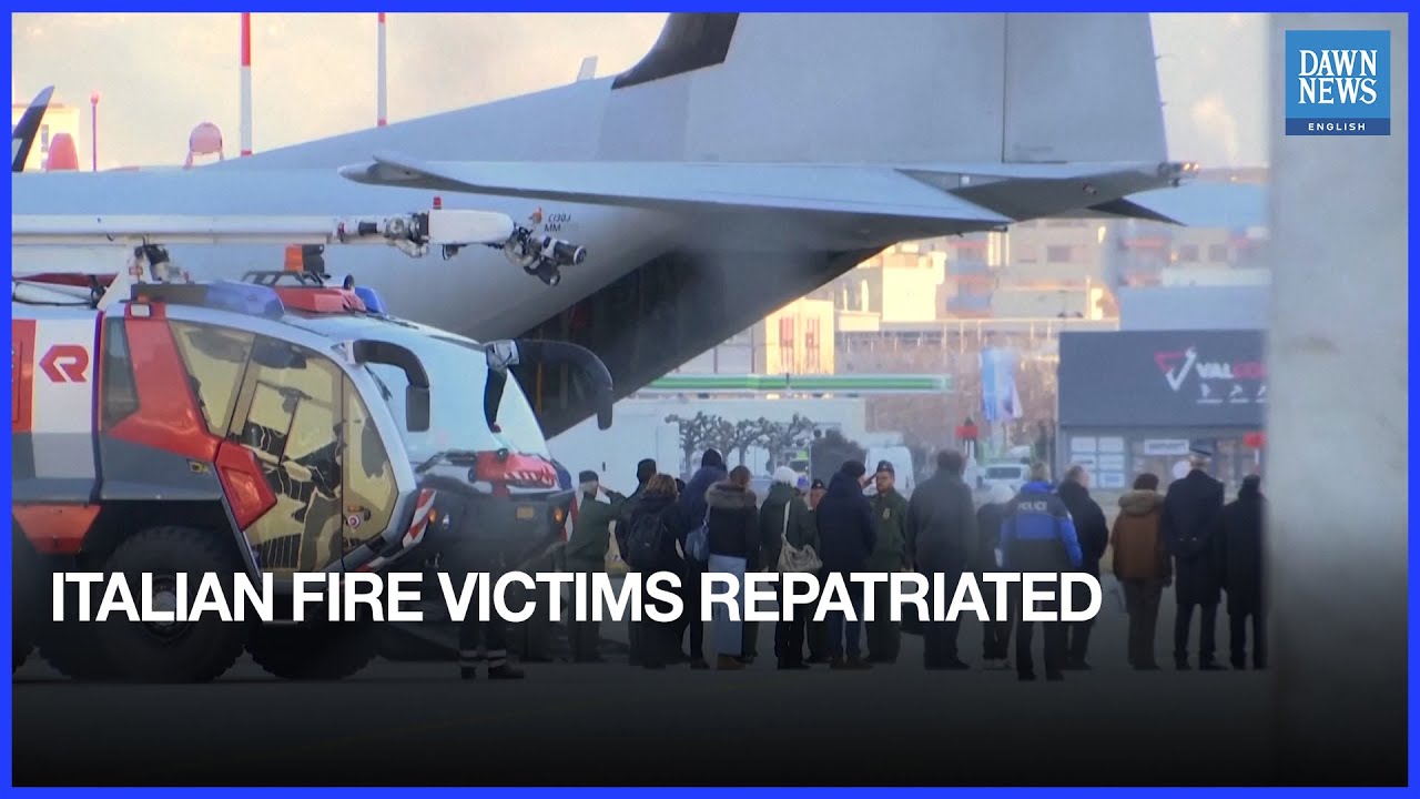 Remains of Italian Bar Fire Victims Repatriated From Switzerland | Dawn News English