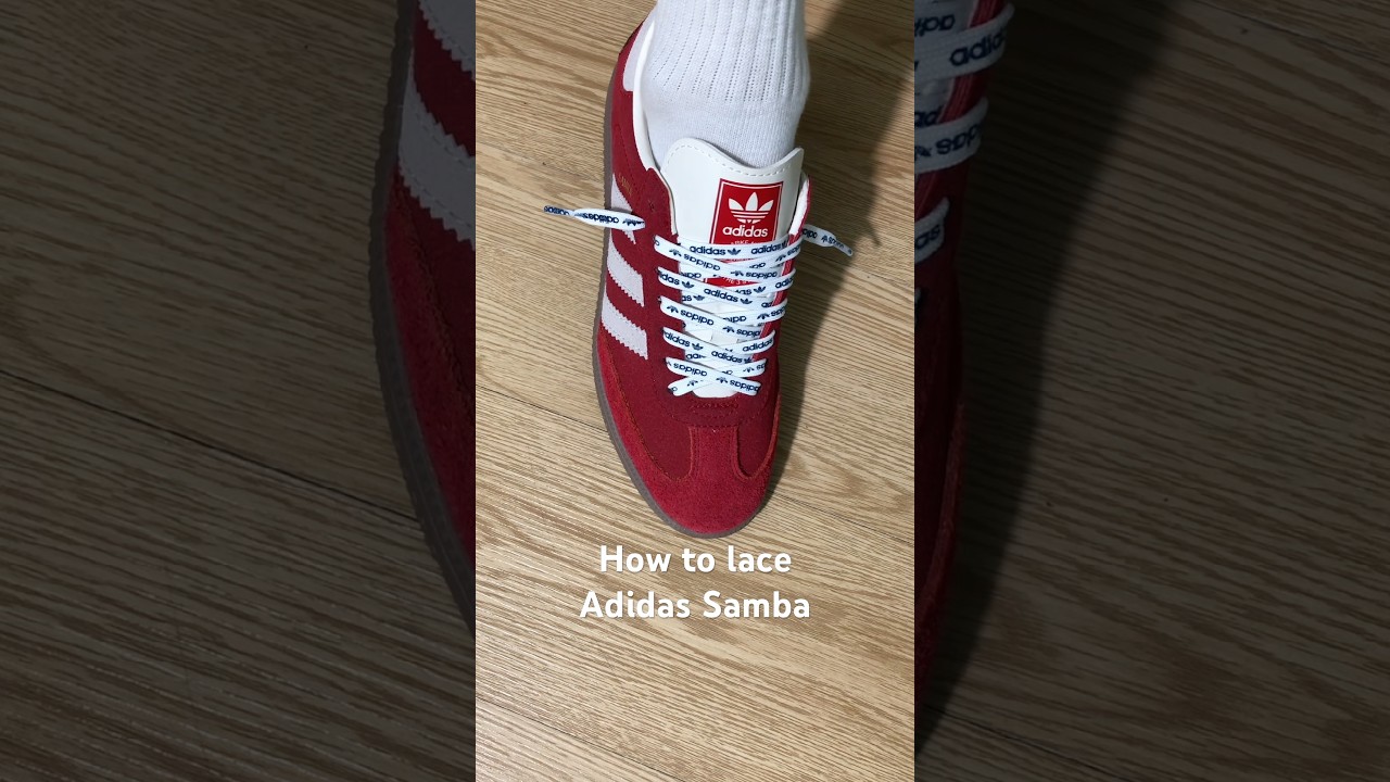 So schn&uuml;rt man Adidas Samba #Sneakers #Schuhe #Adidas