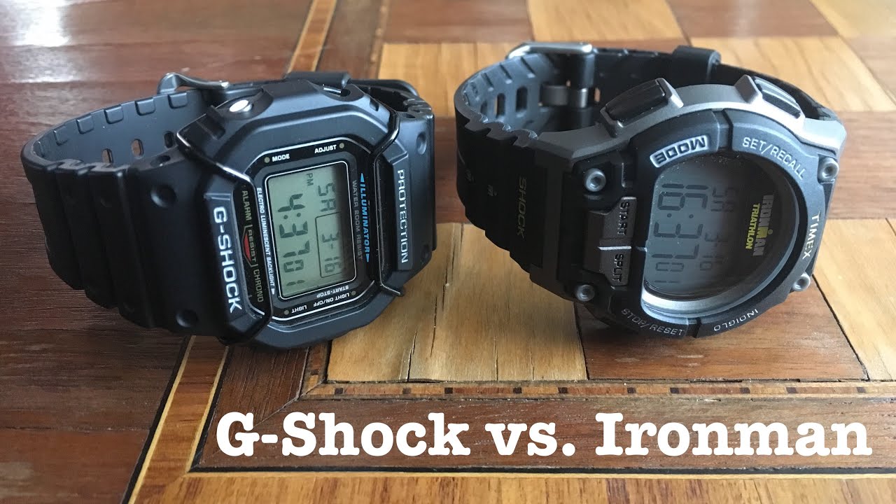 Битва пластиковых титанов: Casio G-Shock против Timex Ironman Triathlon