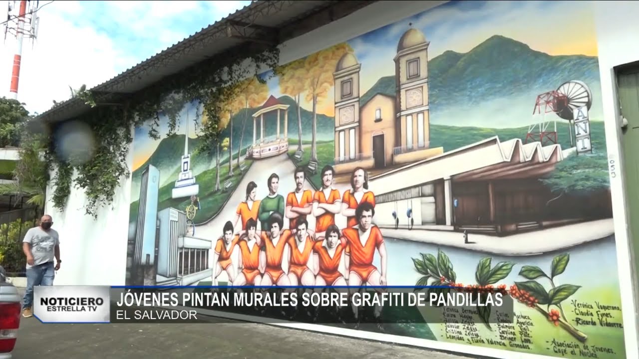 Cambian Murales de Pandillas por Obras de Arte en el Salvador | EstrellaTV
