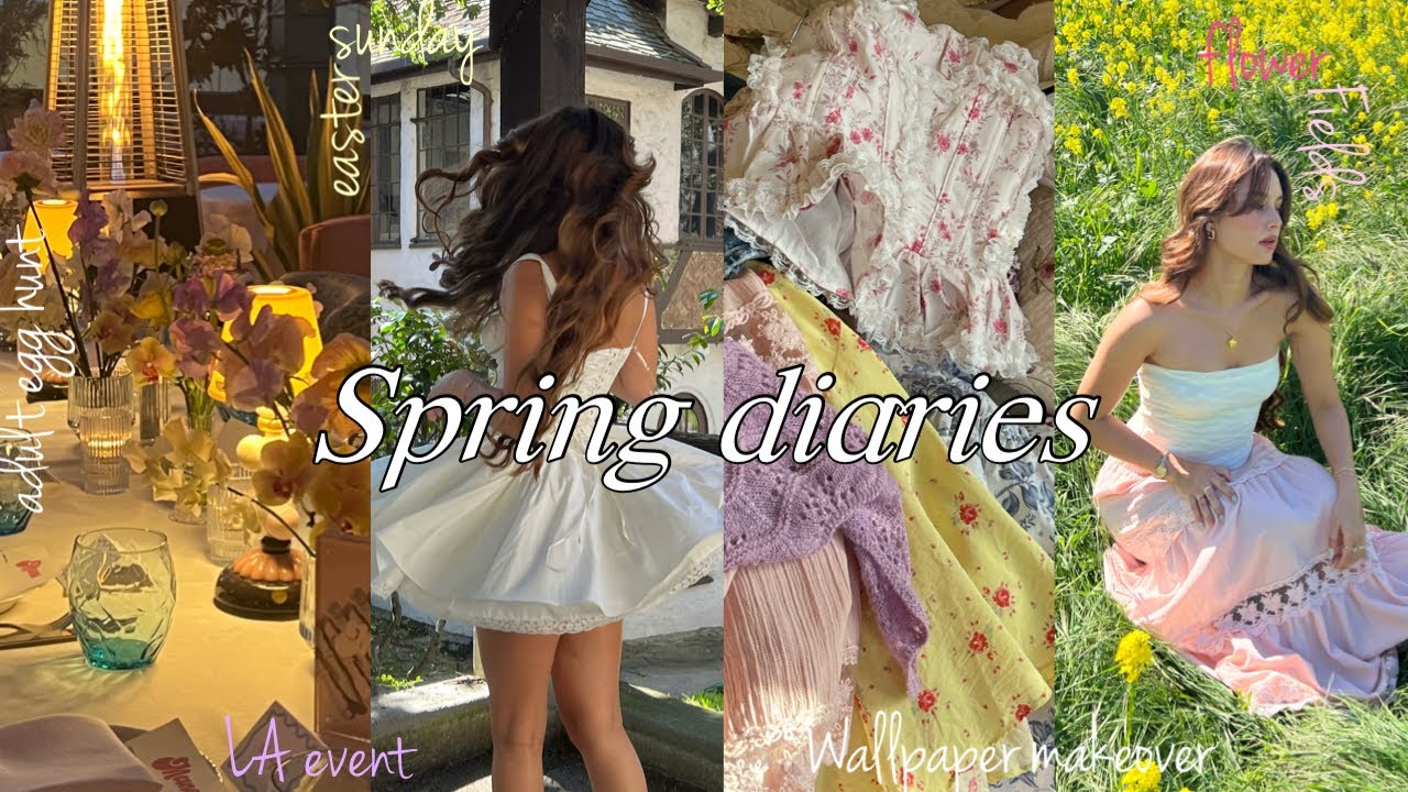 Spring diaries🐇dinner events📷, flower fields🌾, haircut, easter sunday