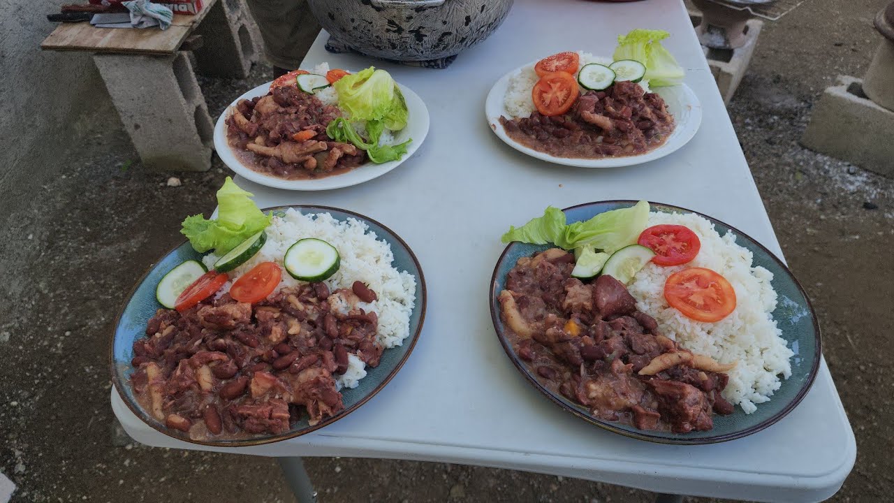 Jamaican Stewpeas recipe is pure comfort in a plate made with red kidney and flavored with spice 