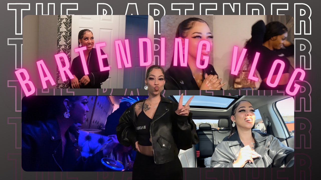 BARTENDER VLOG: GRWM | COME TO WORK WITH ME | GET TO KNOW ME