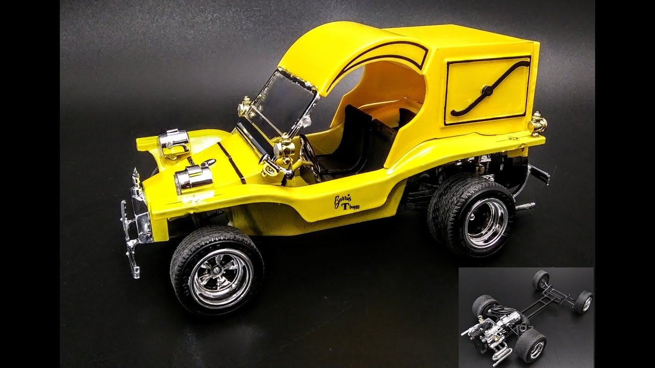 George Barris T Buggy Custom Hot Rod Corvair Engine 1/25 Scale Model Kit How to Glass Painting Decal