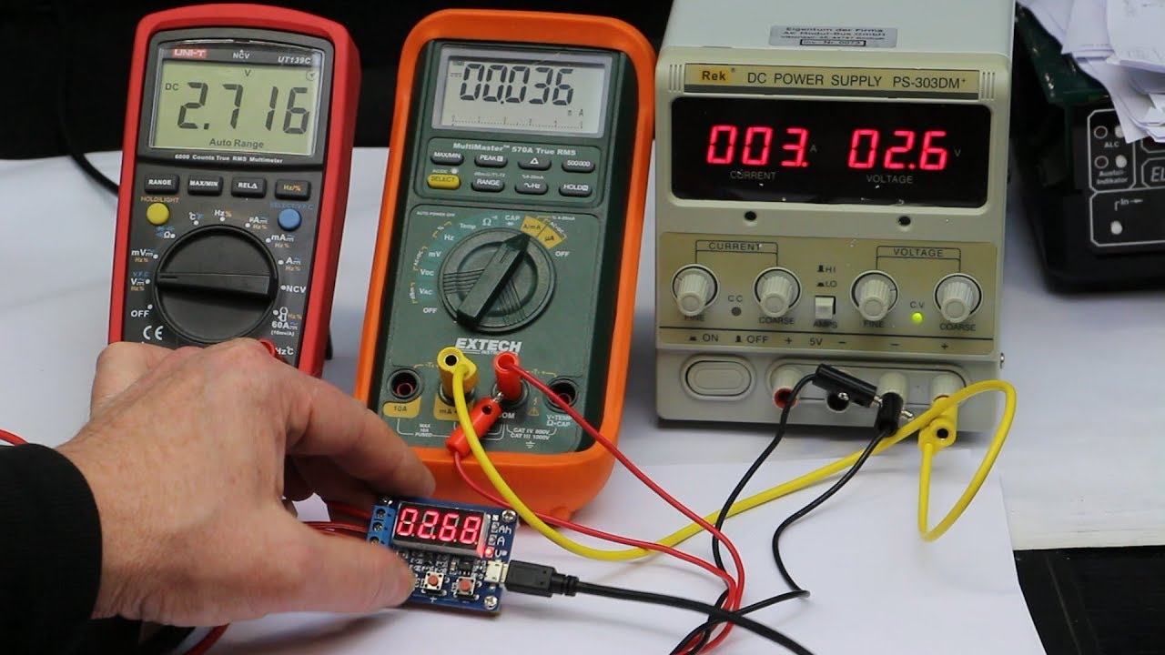 Software-calibration of a cheap battery charge-meter from Ebay