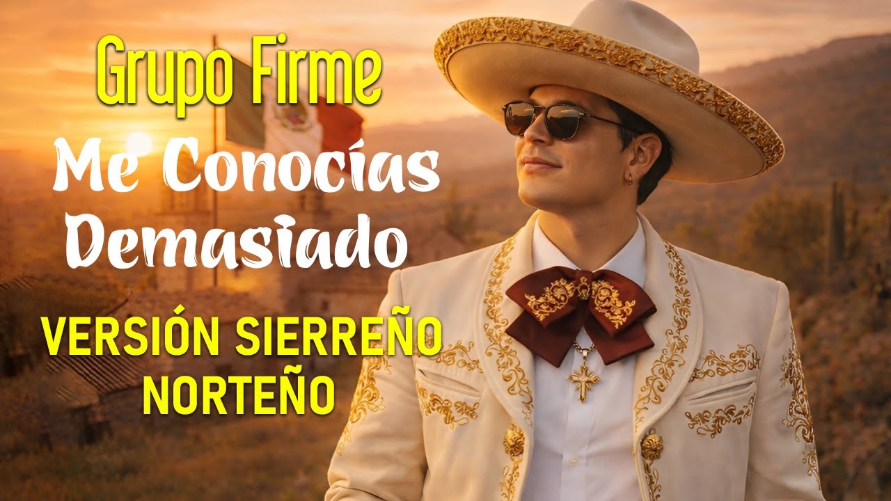 Grupo Firme - Me Conocías Demasiado, Te Fuiste Sabiéndolo (Versión Sierreño Norteño en vivo) IA