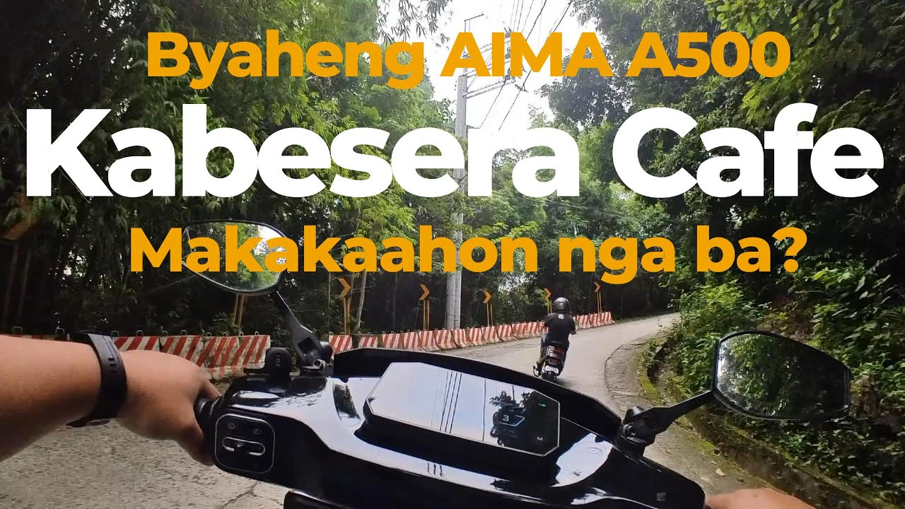 Byaheng Aima A500: Kabesera Cafe.  Makakaahon nga ba ang ebike sa matarik na lugar na to?
