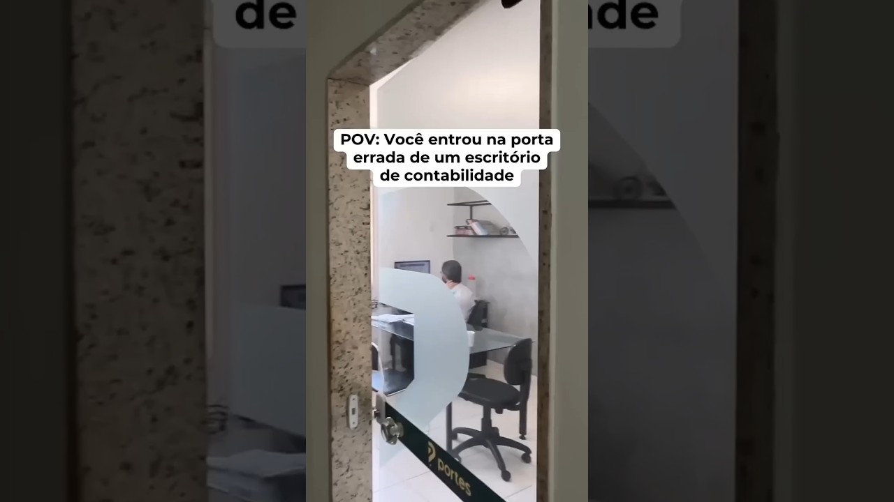 POV : Você entrou numa porta errada no escritório de contabilidade 😂 