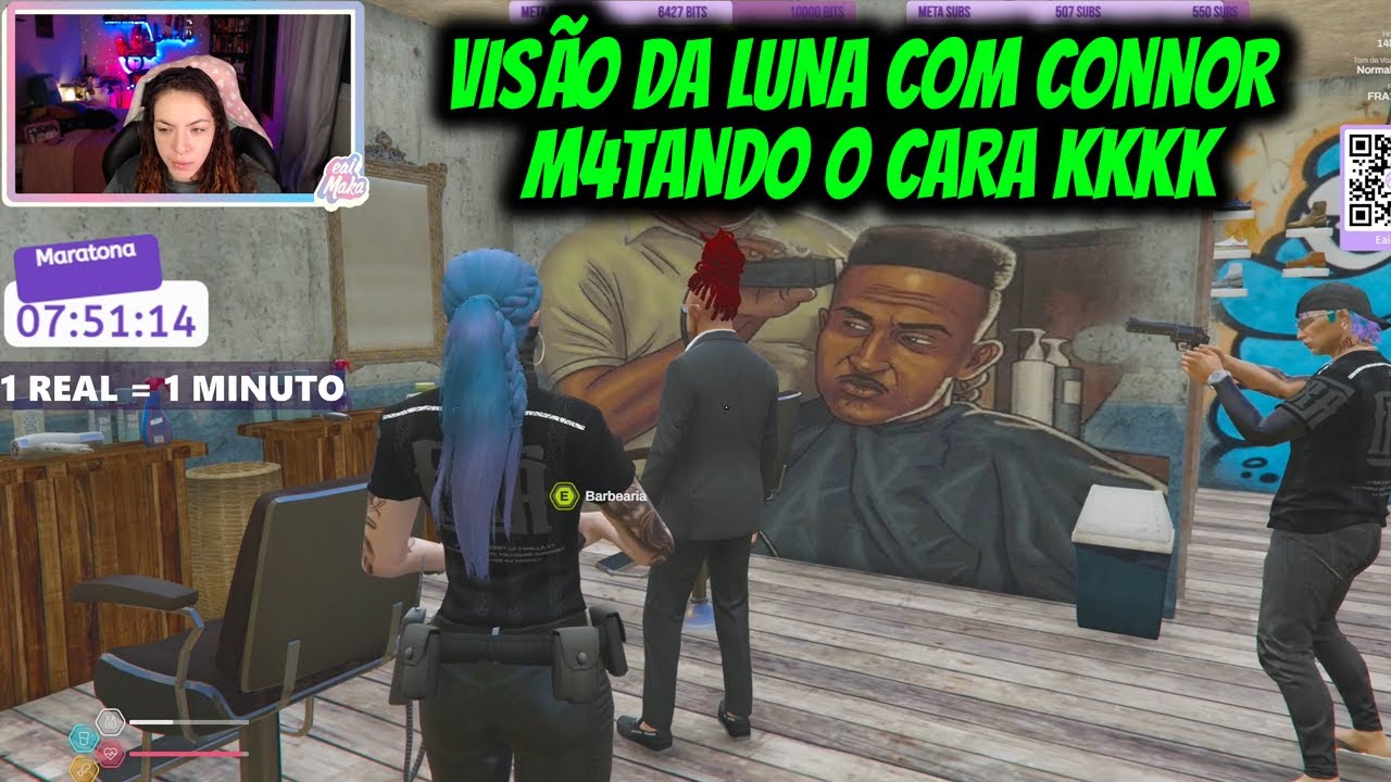 VISÃO DA LUNA COM CONNOR M4TANDO O CARA KKKK