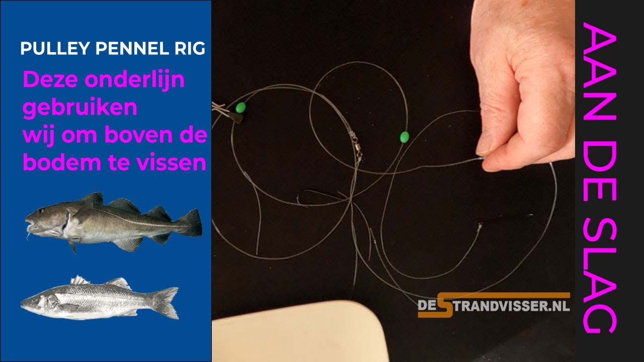Pulley pennel rig de zee onderlijn voor grotere vissen