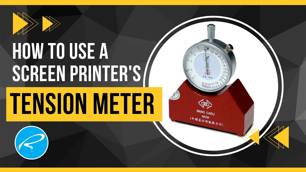 How to use a screen printers tension meter.