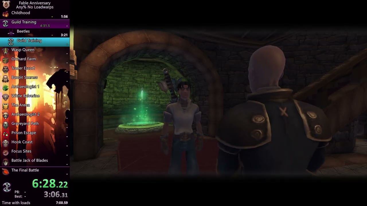 Fable Anniversary Any% No Loadwarps in 1:03:49 LRT