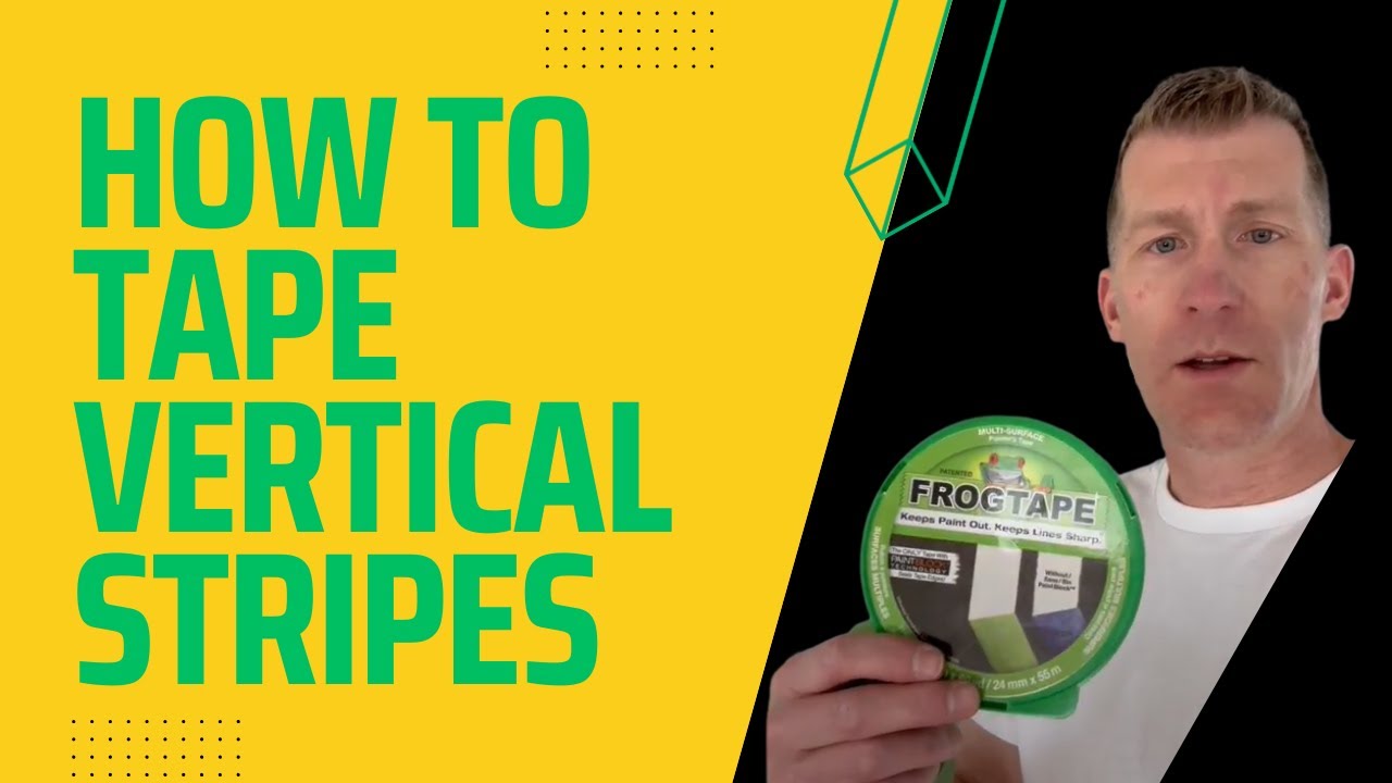 How to Tape Vertical Stripes - For a Painted Feature Wall