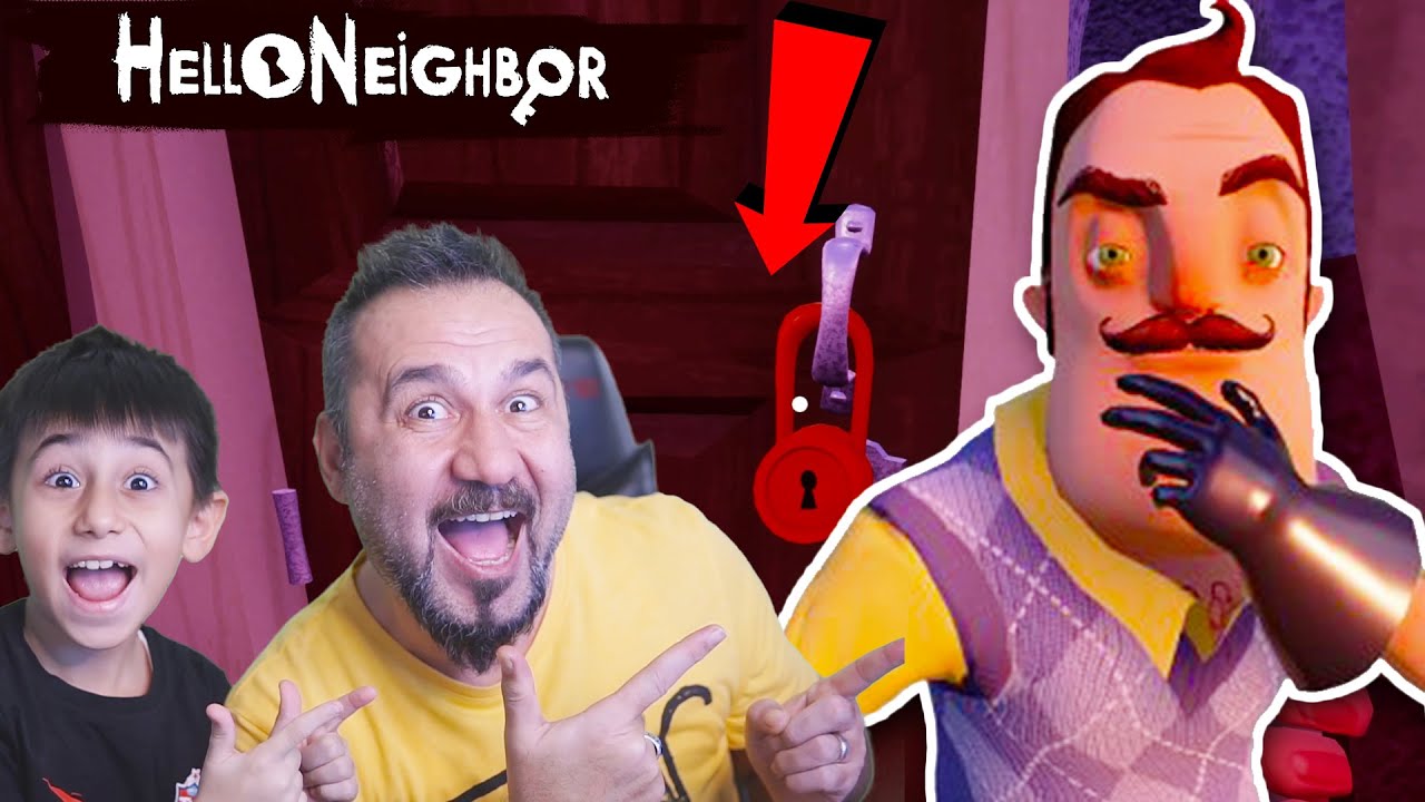 HELLO NEIGHBOR KAZIM USTANIN GİZEMLİ KIRMIZI KAPISI?! | HELLO NEIGHBOR MOD OYNUYORUZ