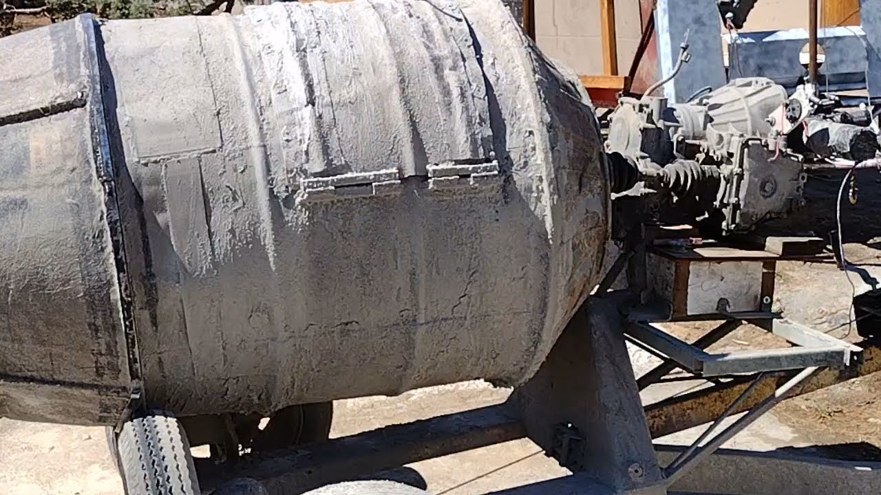 Large DIY Concrete Cement Mixer.