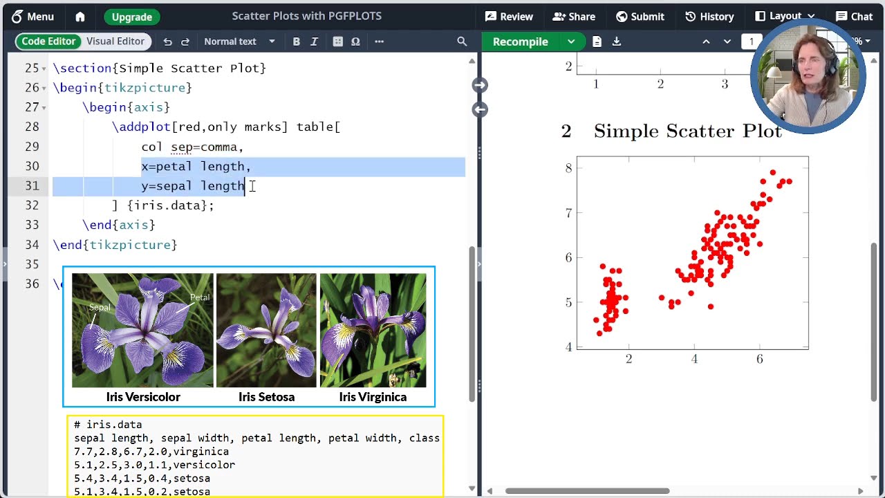 Scatterplots with PGFPLOTS in LaTeX (Unlocking LaTeX Graphics - Video 26)