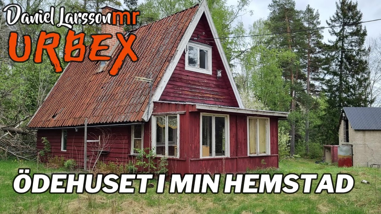 Ödehuset i min hemstad.  Ett övergivet och charmigt litet hus. övergivna  platser i Sverige.