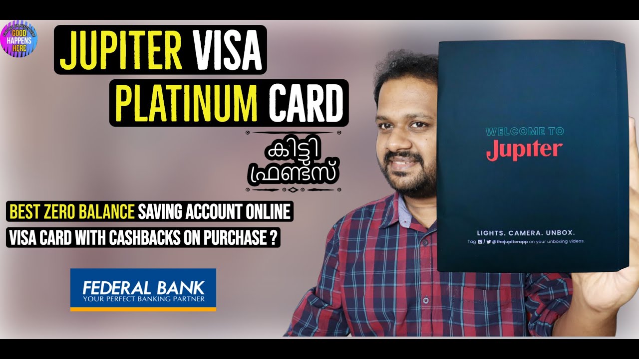 Credit Card Or Debit Card ? Jupiter Federal Bank Visa Platinum Card Unboxing - Zero Balance Account