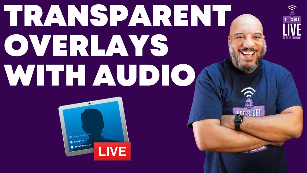 Create Ecamm LIVE Transparent Overlays with Sound. Easy WebM for Mac