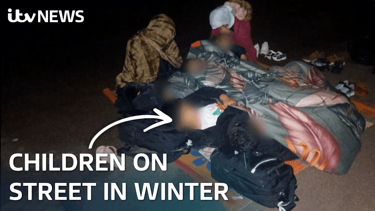 Children forced to sleep on the street after council refused to help | ITV News