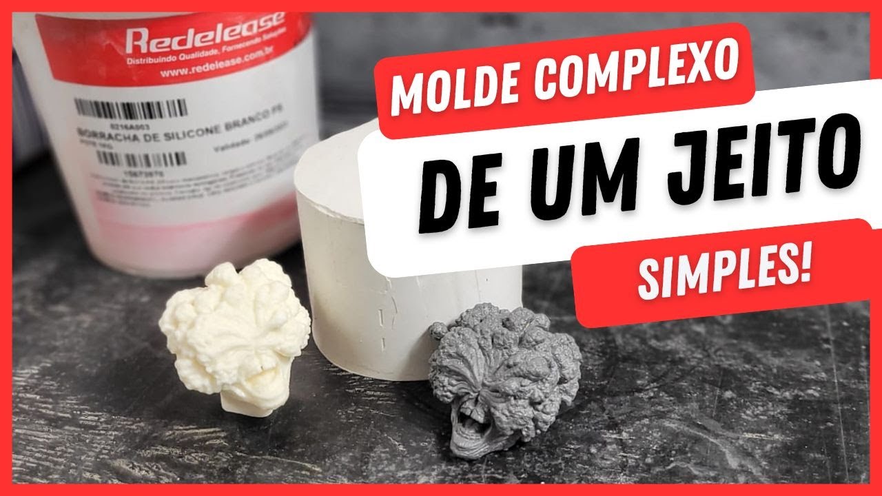 Como fazer moldes de silicone de peças complexas (Estalador Cliker The last of us)