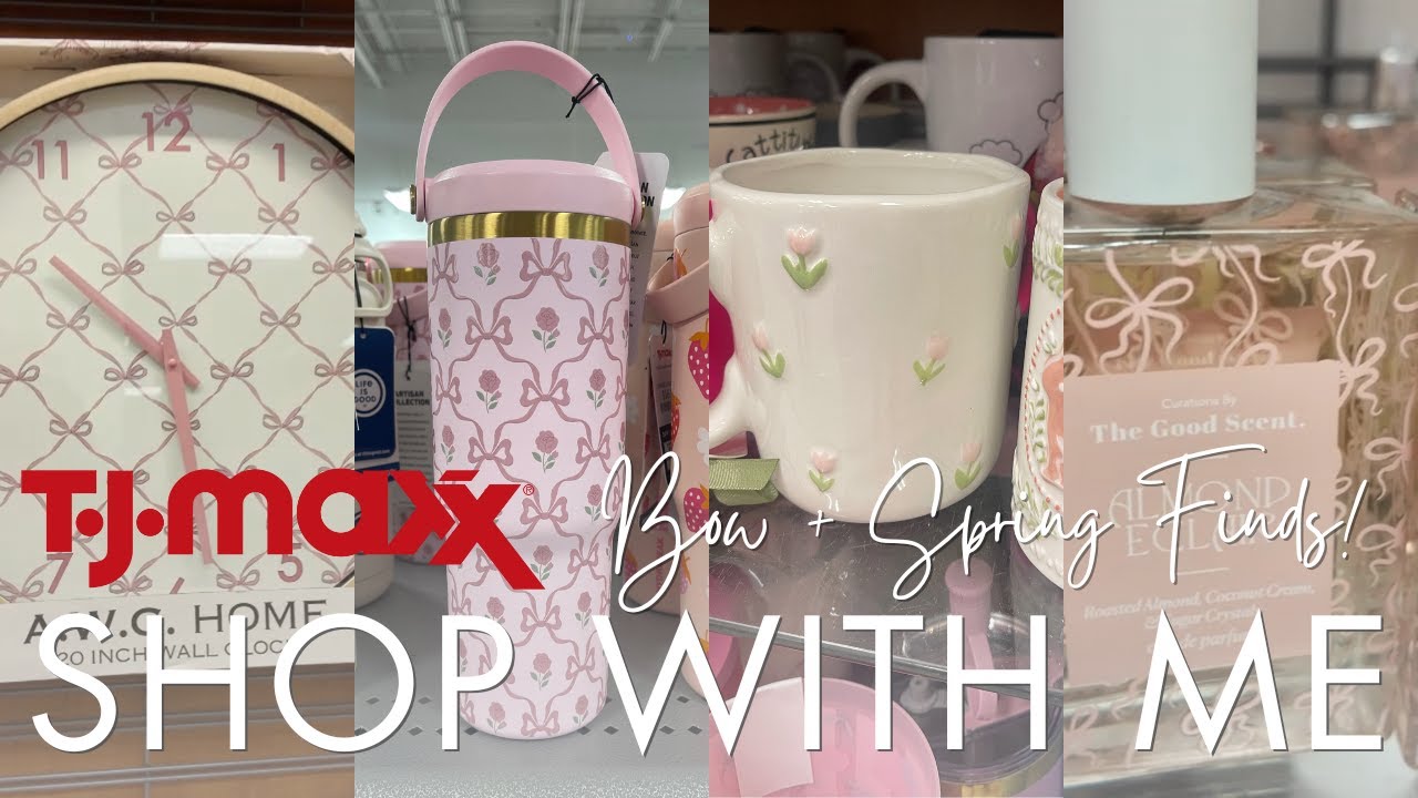Shop with me at TjMaxx: Insane Bow Finds + Spring Decor