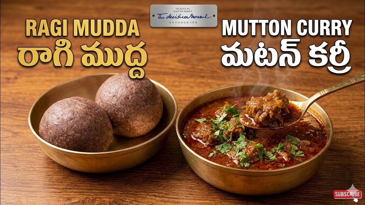 ​Perfect Ragi Mudda & Mutton Curry 🍛 రాయలసీమ స్పెషల్ రాగి ముద్ద మరియు మటన్ కర్రీ