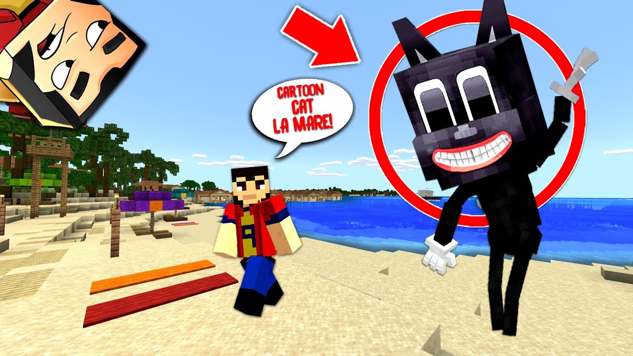 CARTOON CAT la PLAJA in MAMAIA pe MINECRAFT !