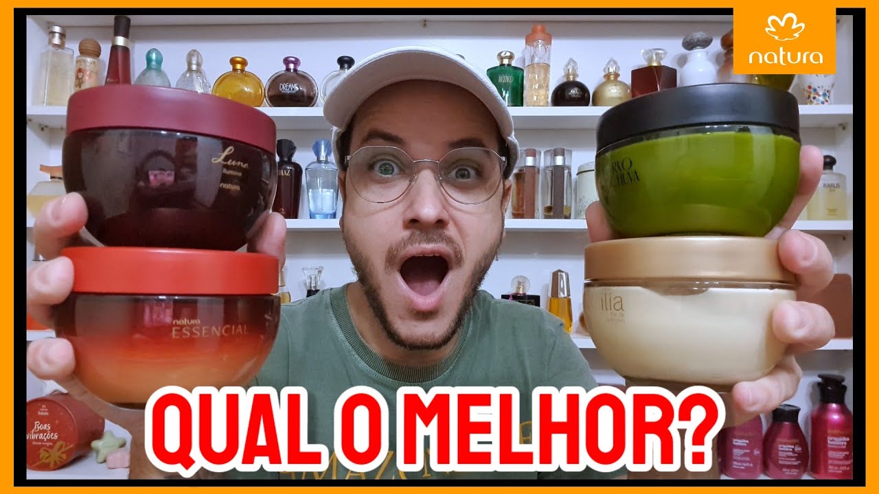 HIDRATANTES em Pote Natura (ILIA FLOR DE LARANJEIRA, ESSENCIAL ATO, EKOS RYO CHUVA e LUNA ILUMINA)