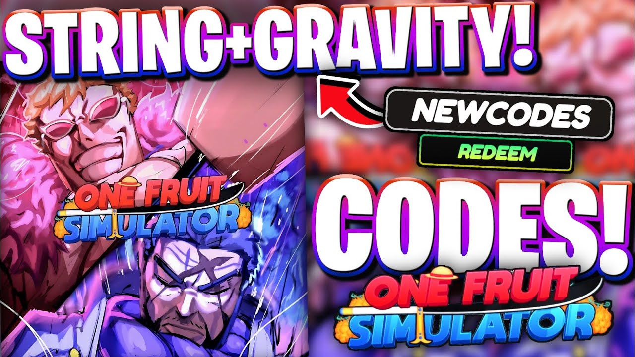 *GRAVITY + STRING* ALL GRAVITY & STRING UPDATE CODES FOR ONE FRUIT! ROBLOX ONE FRUIT SIMULATOR CODES