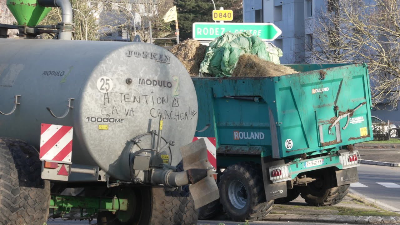 Mobilisations agricoles du mardi 16 d&eacute;cembre en Aveyron