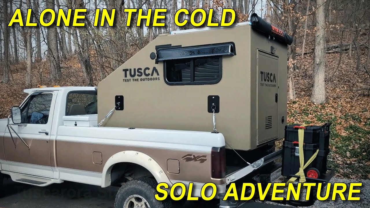 Winter Camping ALONE in my Tusca HitchHiker