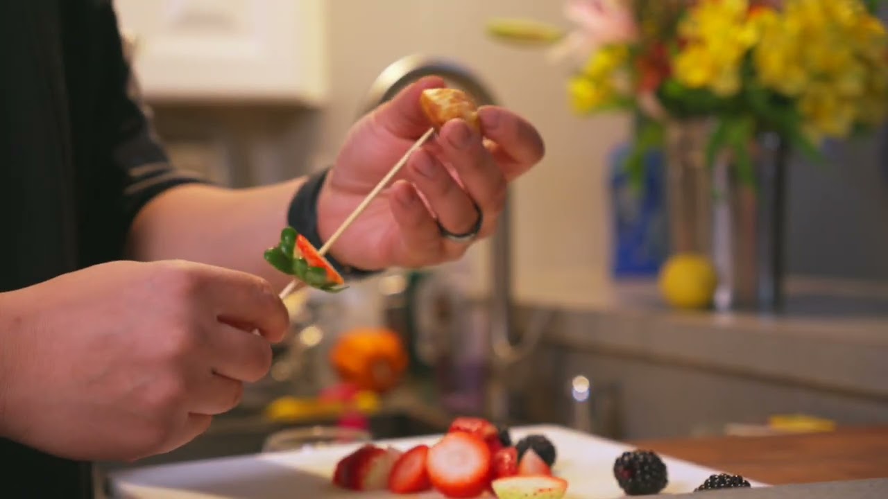 These Mini PANCAKE Fruit Kabobs Will Make Your Kids LOVE Breakfast!