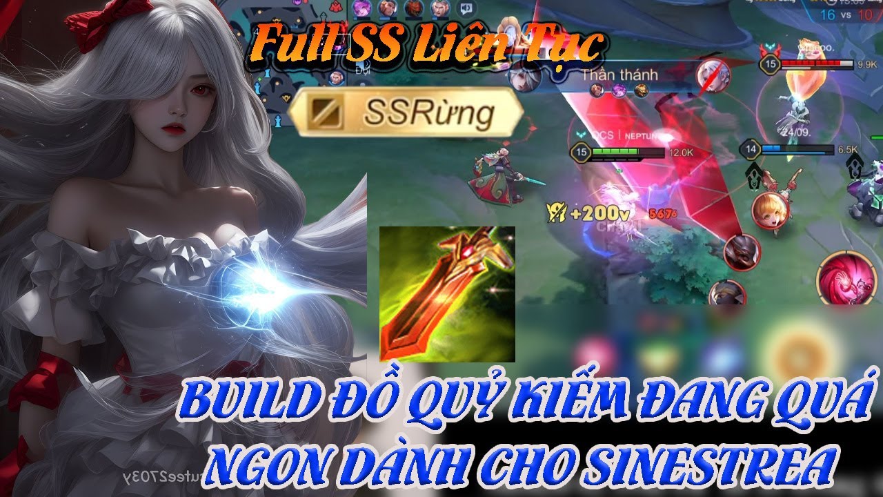 Top1.Sinestrea! Sinestrea Đối Đầu Murad Build Đồ Quỷ Kiếm Quá Lỗi....