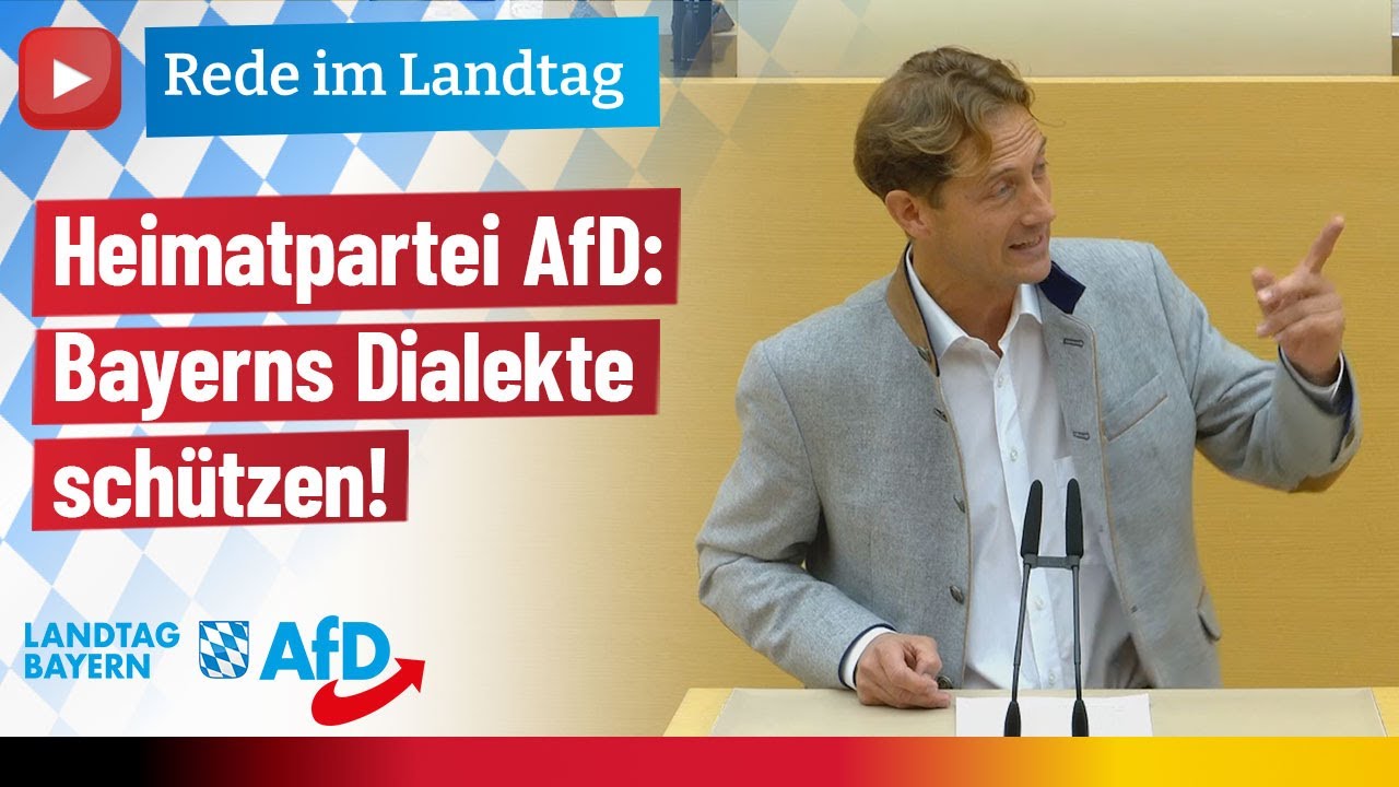 Heimatpartei AfD: Bayerns Dialekte schützen!