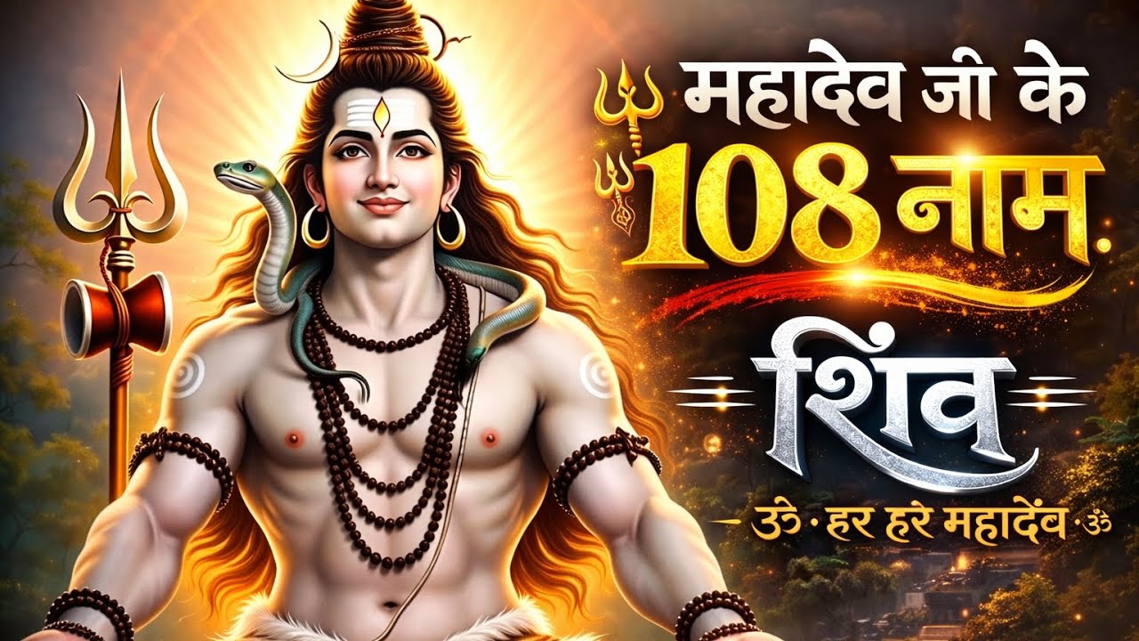 शिव के 108 पवित्र नाम | Shiv Naam Jap | Bhakti 