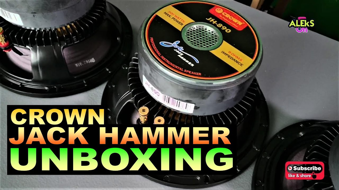 CROWN JACK HAMMER JH-890 UNBOXING INSTRUMENTAL D8 SPEAKER - SULIT BA? 