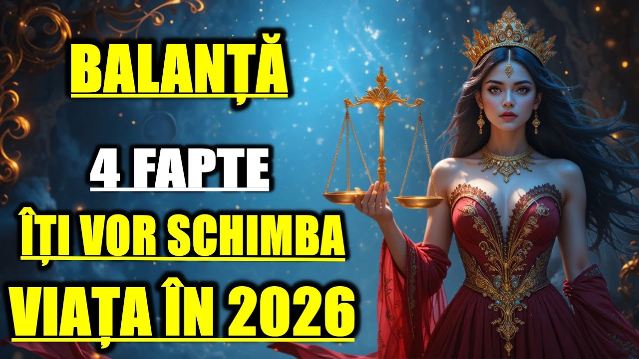 4 FAPTE URGENTE DESPRE BALANȚĂ ÎN 2026PE CARE TREBUIE SĂ LE ÎNȚELEGI ÎNAINTE SĂ FIE PREA TÂRZIU!2026