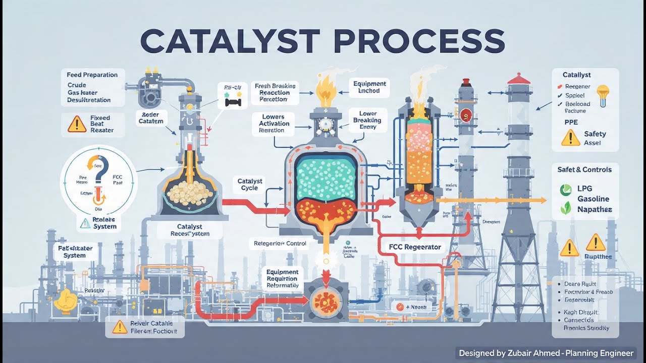 Catalyst Process in Oil & Gas Industry Explained | A to Z Full Process for Engineers