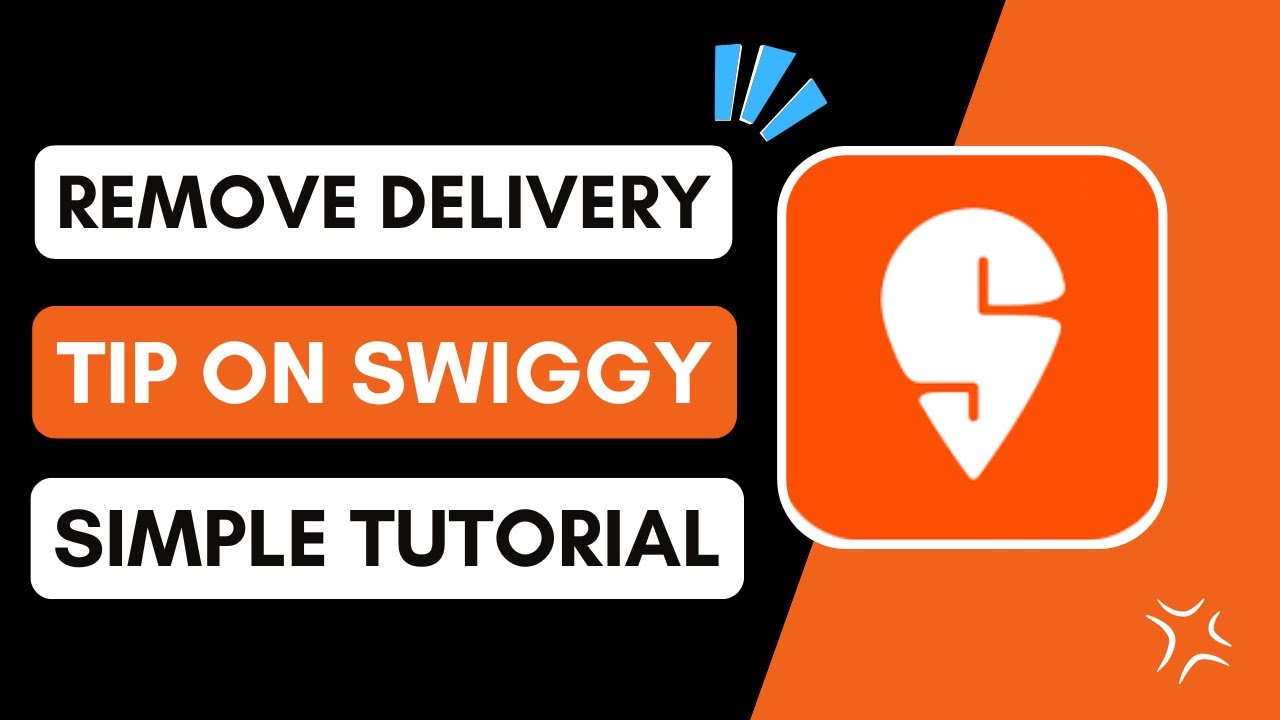 Как удалить чаевые за доставку в Swiggy!