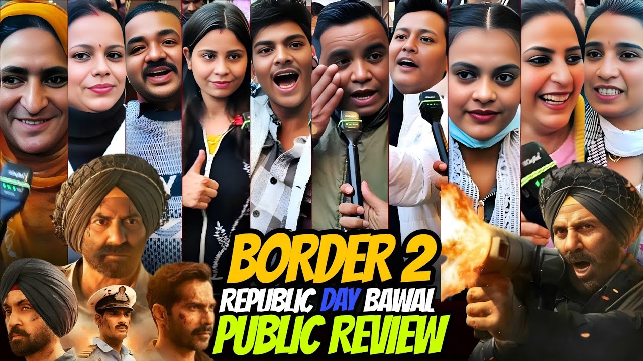 shocking crowd😱| Border 2 public review| 🇮🇳 republic day par bawal 🇮🇳 | border 2 review today 