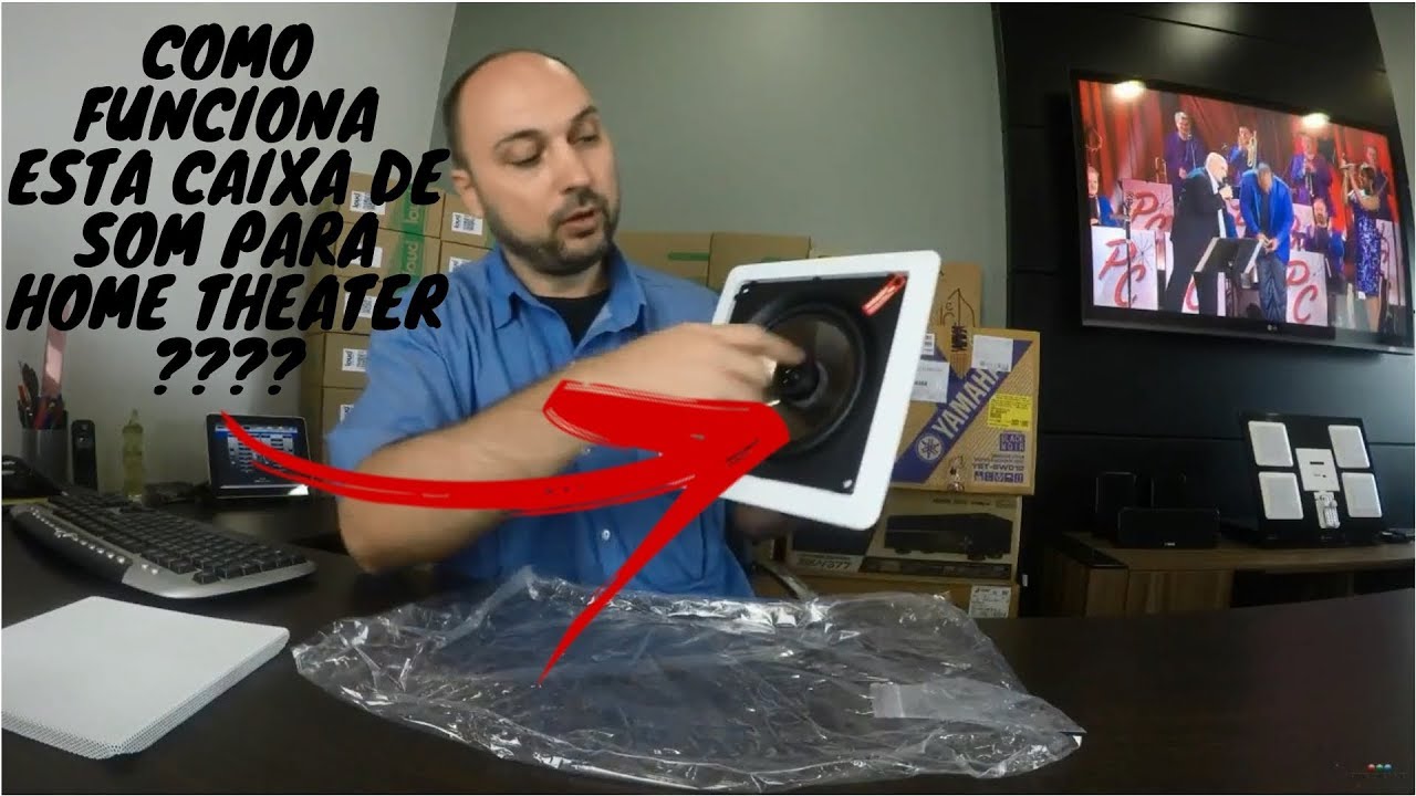 Caixa de som para forro de gesso Loud SQ6 100 Home Theater