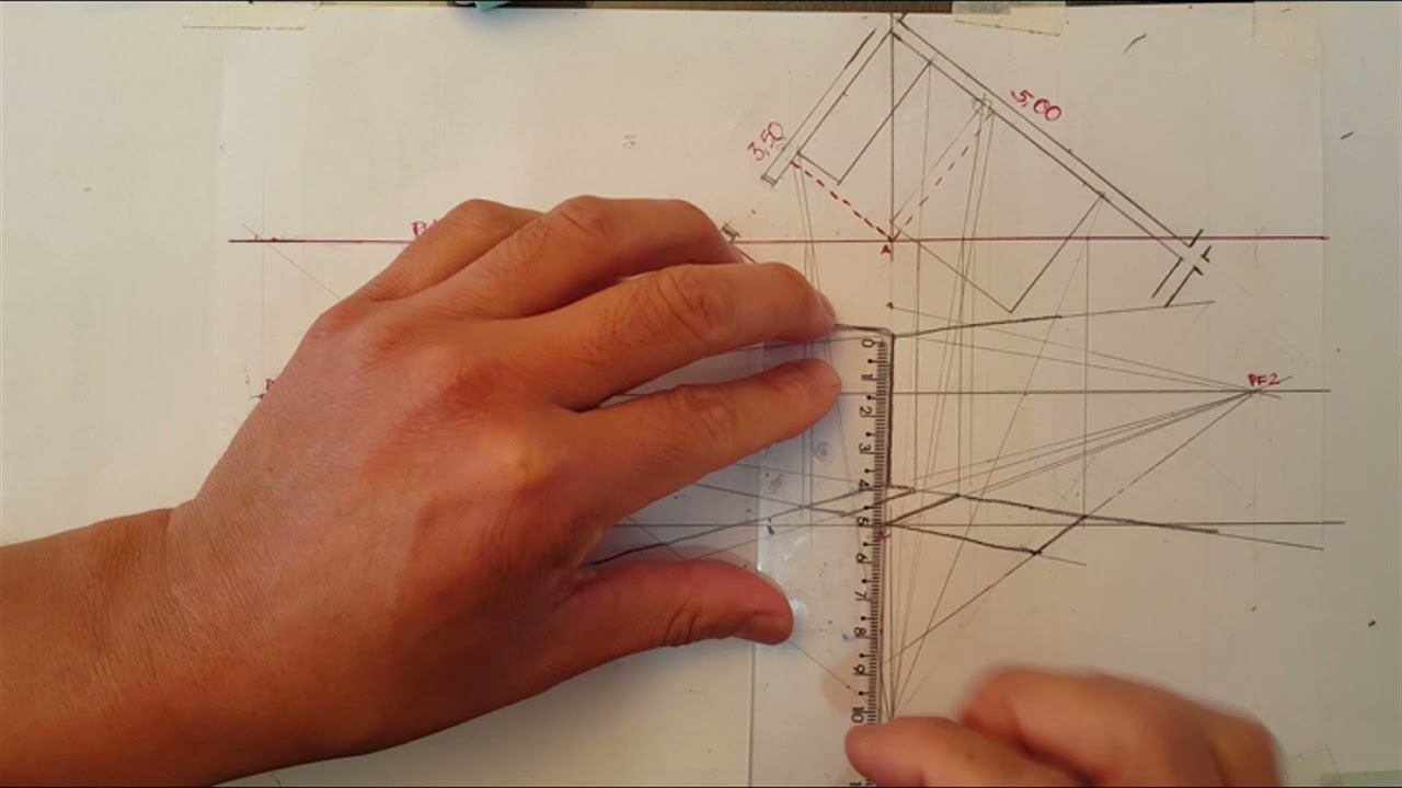 PERSPECTIVA INTERNA 2 PONTOS DE FUGA - MEDIDAS