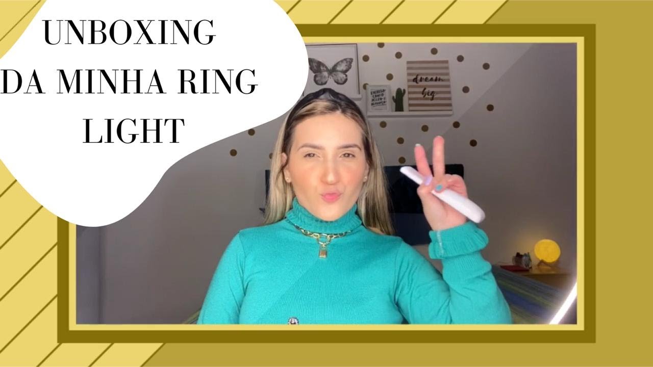 UNBOXING DA MINHA RING LIGHT  - TOMATE 48CM - @claricemvieira #unboxing #ringlight