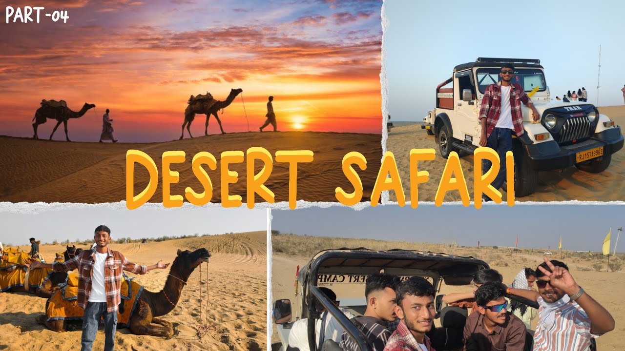 Part-04 Jaisalmer Desert Safari😍🐫 Sam Sand Dunes Camel Ride & Sunset #akshit #jaisalmer #ARJ_LIFE