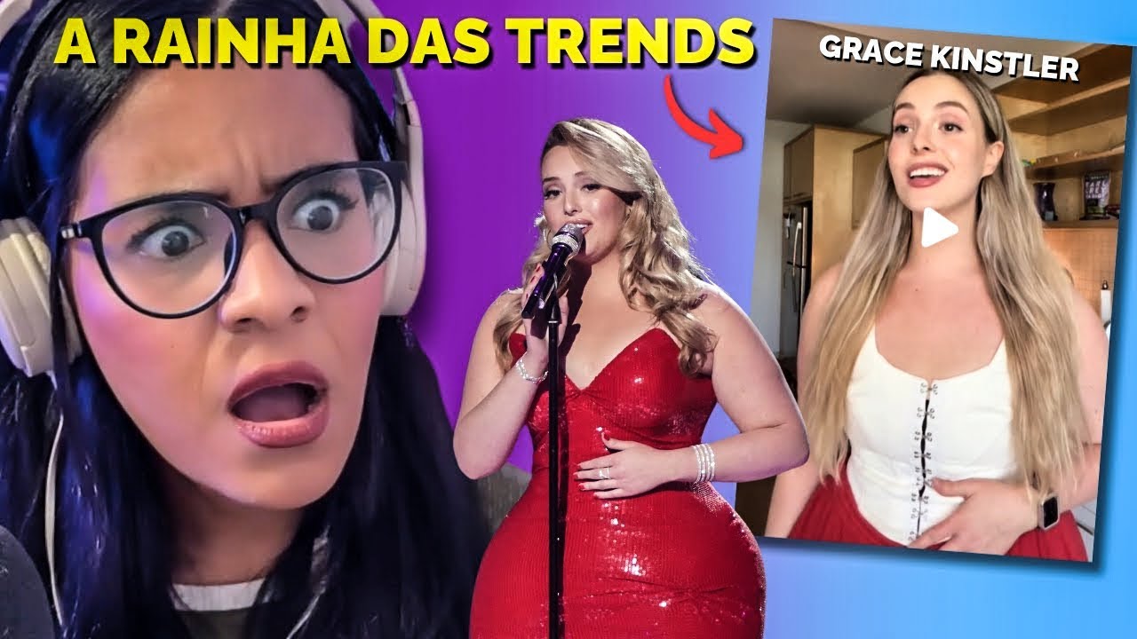 PROF DE CANTO REAGINDO A GRACE KINSTLER RAINHA DAS TRENDS