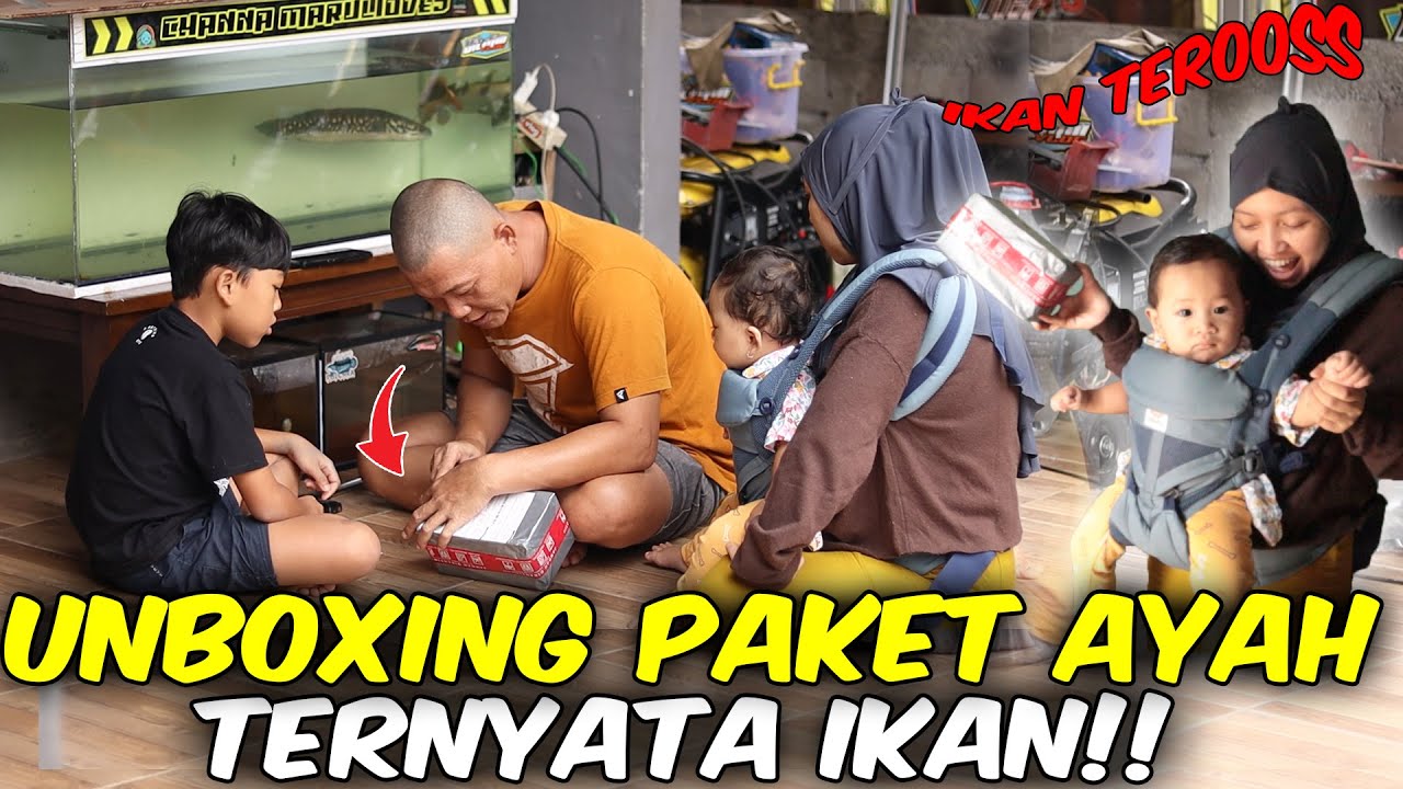 unboxing paket ikan chana!!