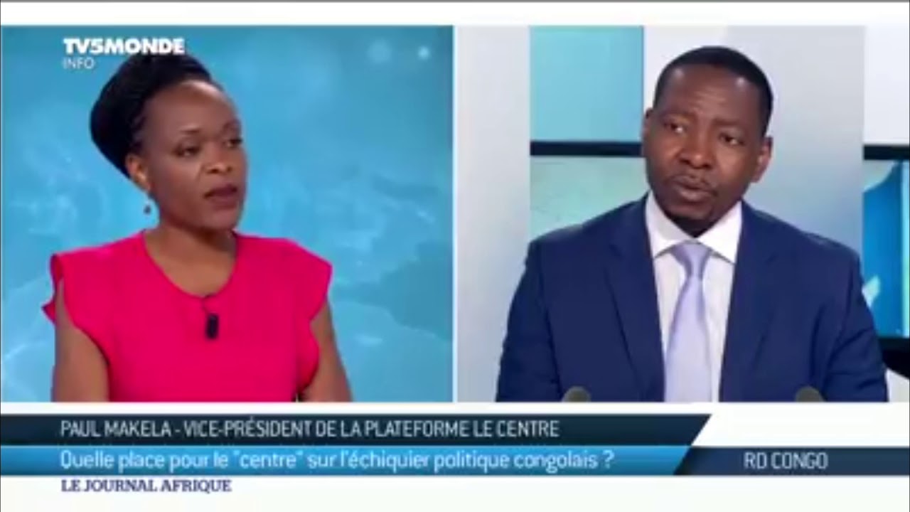 Tv5 Monde : Paul Makela, l'invit&eacute; politique du jour #Emergence #LeCentre #RDC