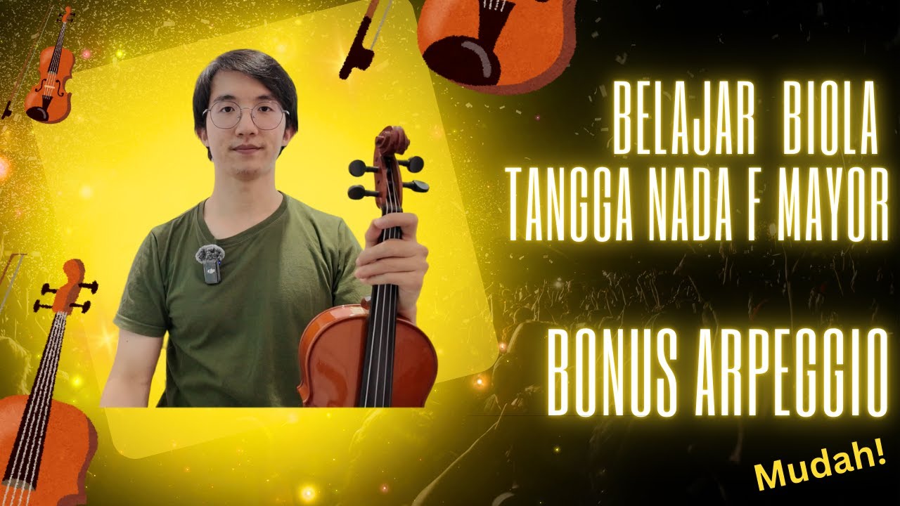 Belajar Biola Pemula Kunci Dasar Tangga Nada F Mayor + Arpeggio Mudah